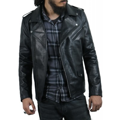 Laverapelle Men's Genuine Cowhide Leather Jacket (Double Rider Jacket) - 1501035