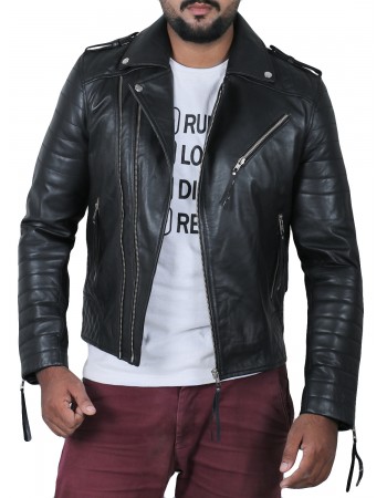 Laverapelle Men's Genuine Lambskin Leather Jacket (Fencing Jacket) - 1501073