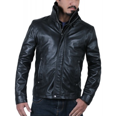 Laverapelle Men's Genuine Lambskin Leather Jacket (Classic Jacket) - 1501105