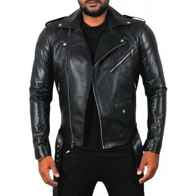Laverapelle Men's Genuine Lambskin Leather Jacket (Double Rider Jacket) - 1501115