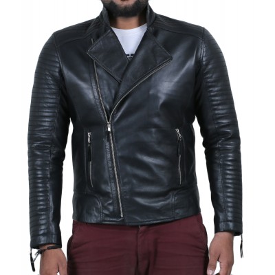 Laverapelle Men's Genuine Lambskin Leather Jacket (Fencing Jacket) - 1501118