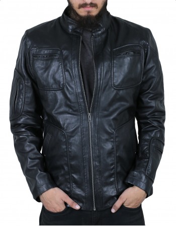 Laverapelle Men's Genuine Lambskin Leather Jacket (Fencing Jacket) - 1501133