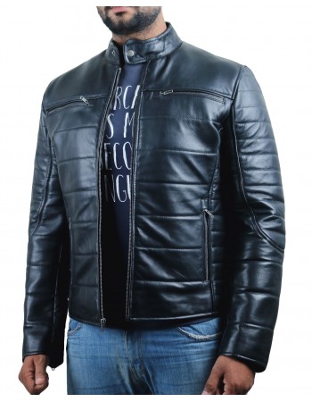 Laverapelle Men's Genuine Lambskin Leather Jacket (Racer Jacket) - 1501139