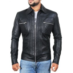 Laverapelle Men's Genuine Lambskin Leather Jacket (Classic Jacket) - 1501153