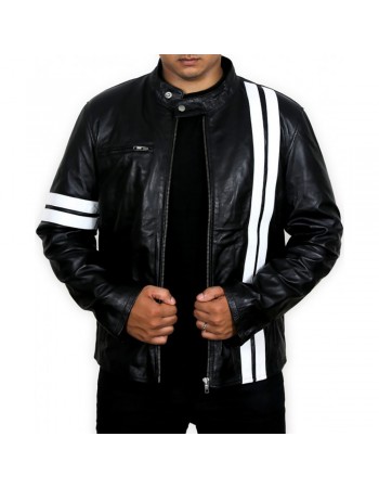 Laverapelle Men's Genuine Lambskin Leather Jacket (Racer Jacket) - 1501163