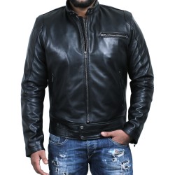 Laverapelle Men's Genuine Lambskin Leather Jacket (Racer Jacket) - 1501165