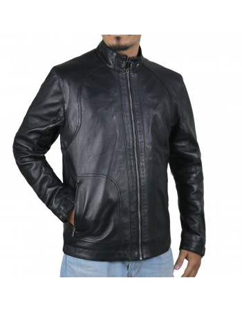 Laverapelle Men's Genuine Lambskin Leather Jacket (Classic Jacket) - 1501168