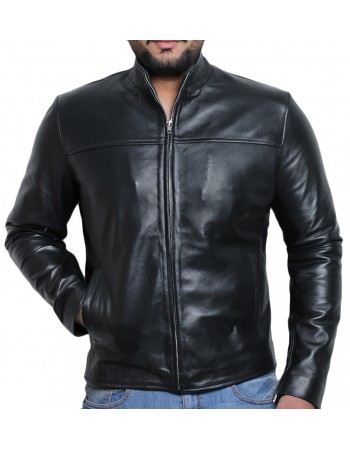 Laverapelle Men's Genuine Lambskin Leather Jacket (Racer Jacket) - 1501169