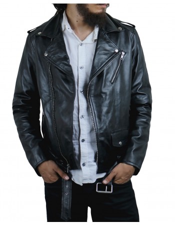 Laverapelle Men's Genuine Lambskin Leather Jacket (Moto Jacket) - 1501177