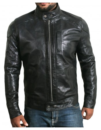 Laverapelle Men's Genuine Lambskin Leather Jacket (Racer Jacket) - 1501187 Laverapelle Men's Genuine Lambskin Leather Jacket (Racer Jacket) - 1501187
