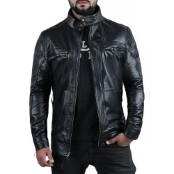 Laverapelle Men's Genuine Lambskin Leather Jacket (Classic Jacket) - 1501196
