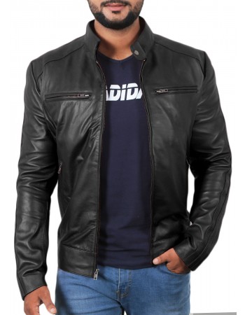 Laverapelle Men's Genuine Lambskin Leather Jacket (Classic Jacket) - 1501198
