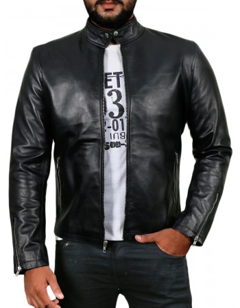 Laverapelle Men's Genuine Lambskin Leather Jacket (Racer Jacket) - 1501203 Laverapelle Men's Genuine Lambskin Leather Jacket (Racer Jacket) - 1501203