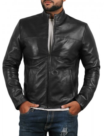 Laverapelle Men's Genuine Lambskin Leather Jacket (Racer Jacket) - 1501212 Laverapelle Men's Genuine Lambskin Leather Jacket (Racer Jacket) - 1501212
