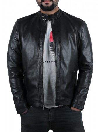 Laverapelle Men's Genuine Lambskin Leather Jacket (Classic Jacket) - 1501227