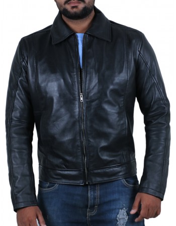 Laverapelle Men's Genuine Lambskin Leather Jacket (Aviator Jacket) - 1501241