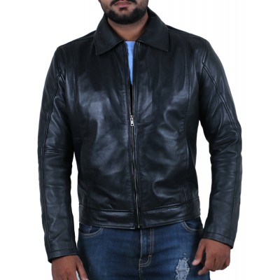 Laverapelle Men's Genuine Lambskin Leather Jacket (Aviator Jacket) - 1501241