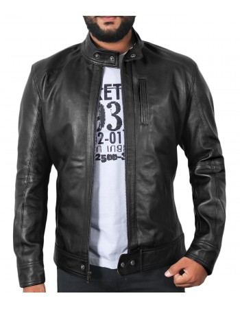 Laverapelle Men's Genuine Lambskin Leather Jacket (Classic Jacket) - 1501248