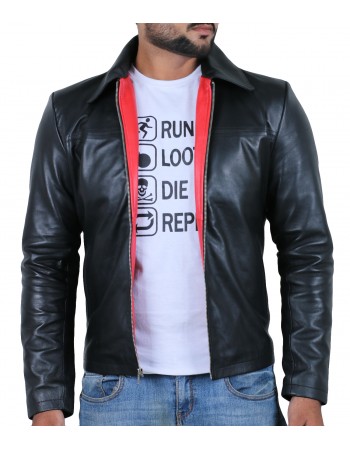 Laverapelle Men's Genuine Lambskin Leather Jacket (Aviator Jacket) - 1501267