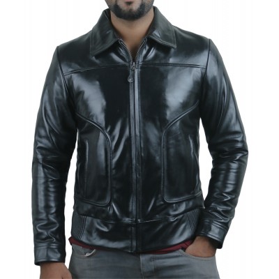 Laverapelle Men's Genuine Cowhide Leather Jacket (Aviator Jacket) - 1501278