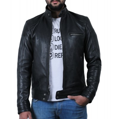 Laverapelle Men's Genuine Cowhide Leather Jacket (Classic Jacket) - 1501283