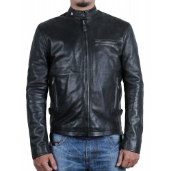Laverapelle Men's Genuine Cowhide Leather Jacket (Racer Jacket) - 1501291