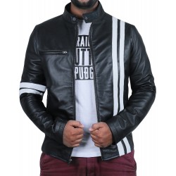 Laverapelle Men's Genuine Lambskin Leather Jacket (Racer Jacket) - 1501384
