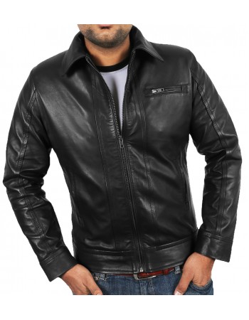 Laverapelle Men's Genuine Lambskin Leather Jacket (Aviator Jacket) - 1501405