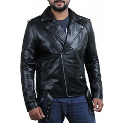 Laverapelle Men's Genuine Lambskin Leather Jacket (Double Rider Jacket) - 1501409