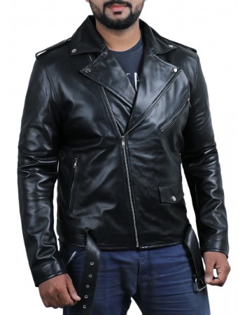 Laverapelle Men's Genuine Lambskin Leather Jacket (Double Rider Jacket) - 1501409