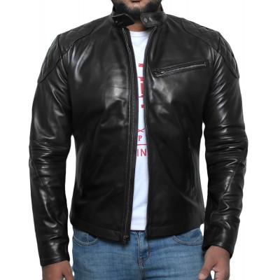 Laverapelle Men's Genuine Lambskin Leather Jacket (Fencing Jacket) - 1501423