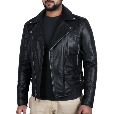 Laverapelle Men's Genuine Lambskin Leather Jacket (Double Rider Jacket) - 1501429