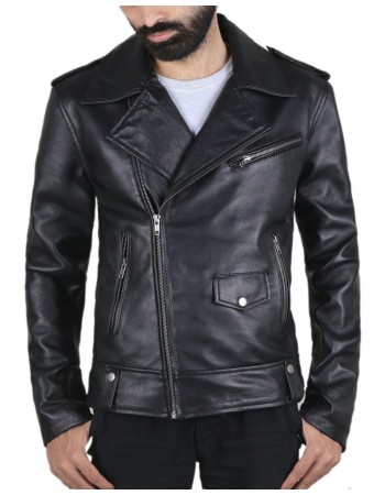 Laverapelle Men's Genuine Lambskin Leather Jacket (Double Rider Jacket) - 1501455
