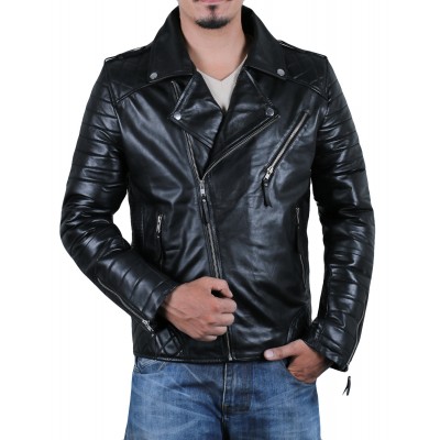 Laverapelle Men's Genuine Lambskin Leather Jacket (Double Rider Jacket) - 1501474