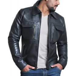 Laverapelle Men's Genuine Lambskin Leather Jacket (Regal Jacket) - 1501483