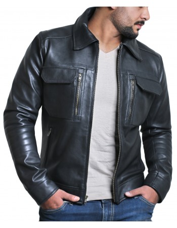 Laverapelle Men's Genuine Lambskin Leather Jacket (Regal Jacket) - 1501483