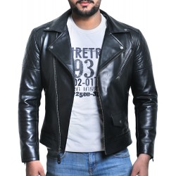 Laverapelle Men's Genuine Lambskin Leather Jacket (Double Rider Jacket) - 1501492