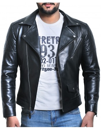 Laverapelle Men's Genuine Lambskin Leather Jacket (Double Rider Jacket) - 1501492