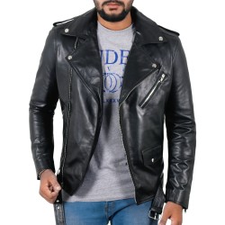 Laverapelle Men's Genuine Lambskin Leather Jacket (Double Rider Jacket) - 1501532
