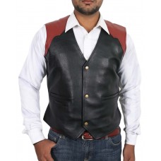Laverapelle Men's Genuine Lambskin Leather Waist (Biker Vest) - 1503537