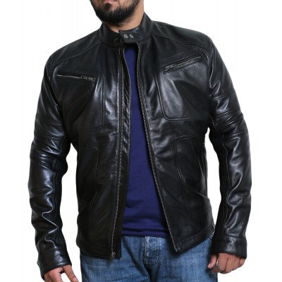 Laverapelle Men's Genuine Lambskin Leather Jacket (Fencing Jacket) - 1501568