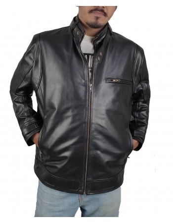 Laverapelle Men's Genuine Cowhide Leather Jacket (Fencing Jacket) - 1501582