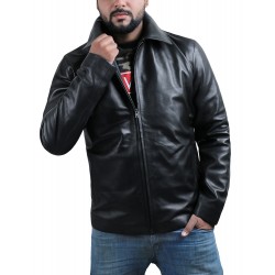 Laverapelle Men's Genuine Lambskin Leather Jacket (Aviator Jacket) - 1501587