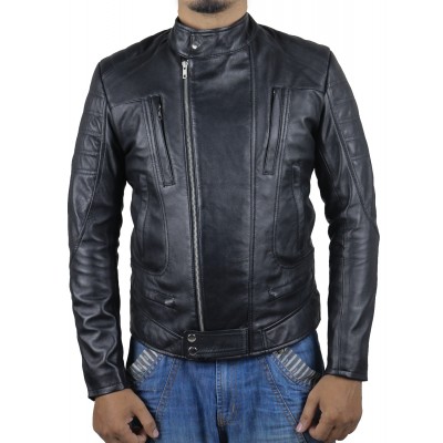 Laverapelle Men's Genuine Lambskin Leather Jacket (Fencing Jacket) - 1501588