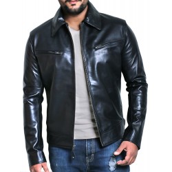 Laverapelle Men's Genuine Lambskin Leather Jacket (Aviator Jacket) - 1501611