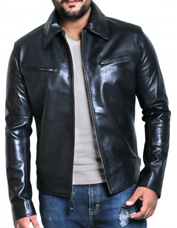 Laverapelle Men's Genuine Lambskin Leather Jacket (Aviator Jacket) - 1501611