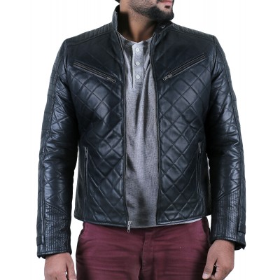 Laverapelle Men's Genuine Lambskin Leather Jacket (Fencing Jacket) - 1501615