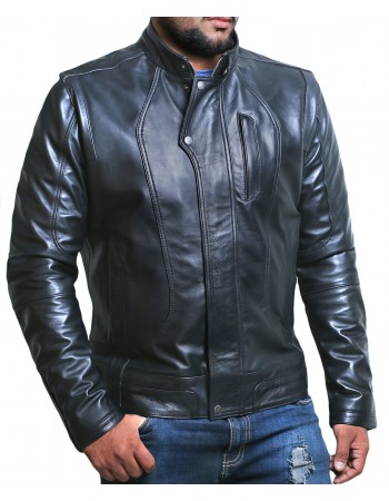 Laverapelle Men's Genuine Cowhide Leather Jacket (Fencing Jacket) - 1501630