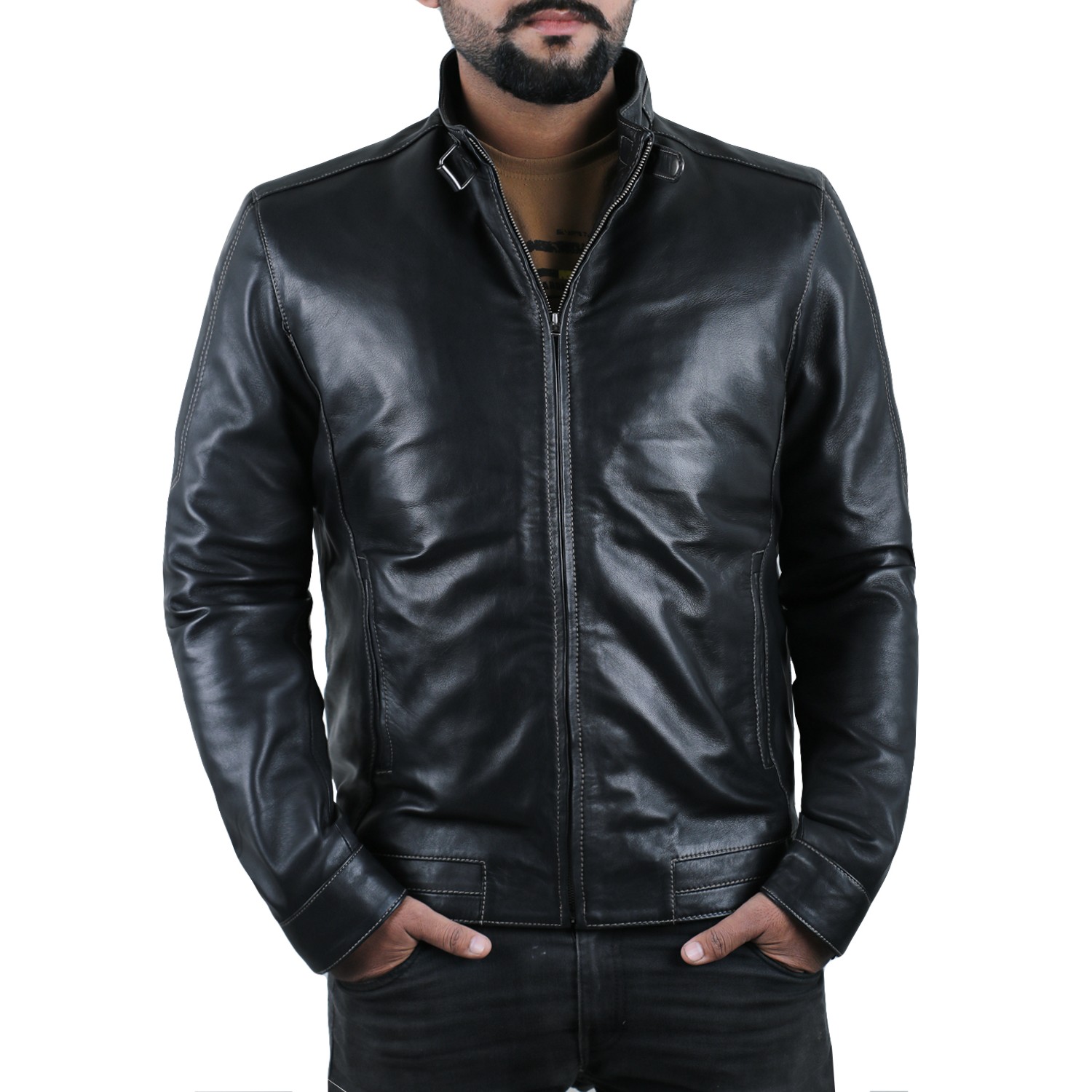 1501637 Black, Classic Jacket Laverapelle Mens Genuine Lambskin Leather Jacket