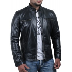 Laverapelle Men's Genuine Cowhide Leather Jacket (Racer Jacket) - 1501638